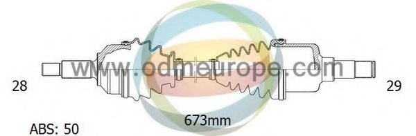 ODM-MULTIPARTS 18-041281 Drive Shaft